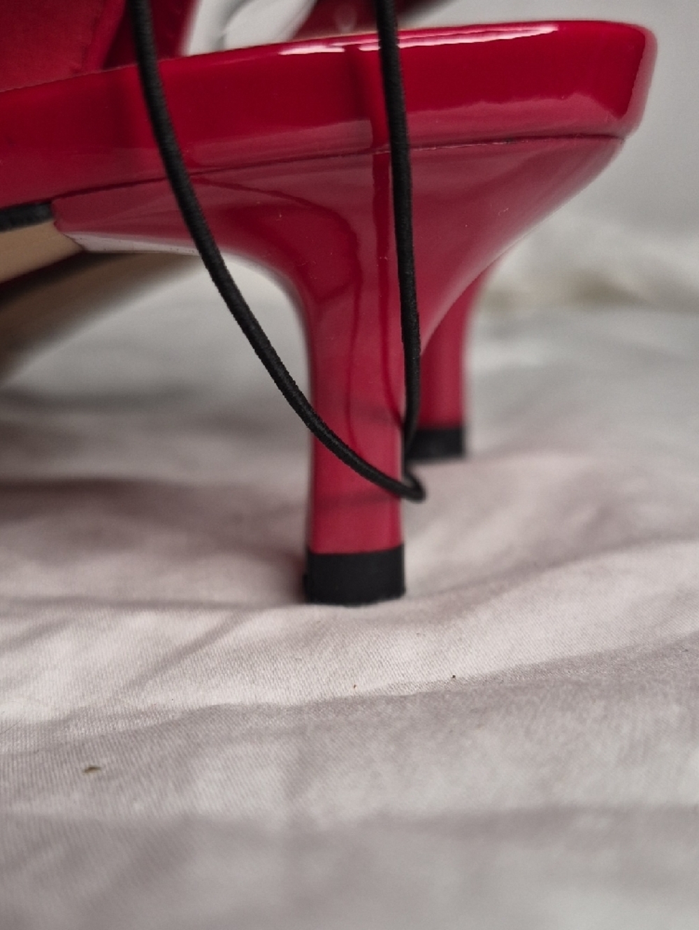 a new day Red Patent Heart Pointed Slingback Flats - Picture 4 of 5